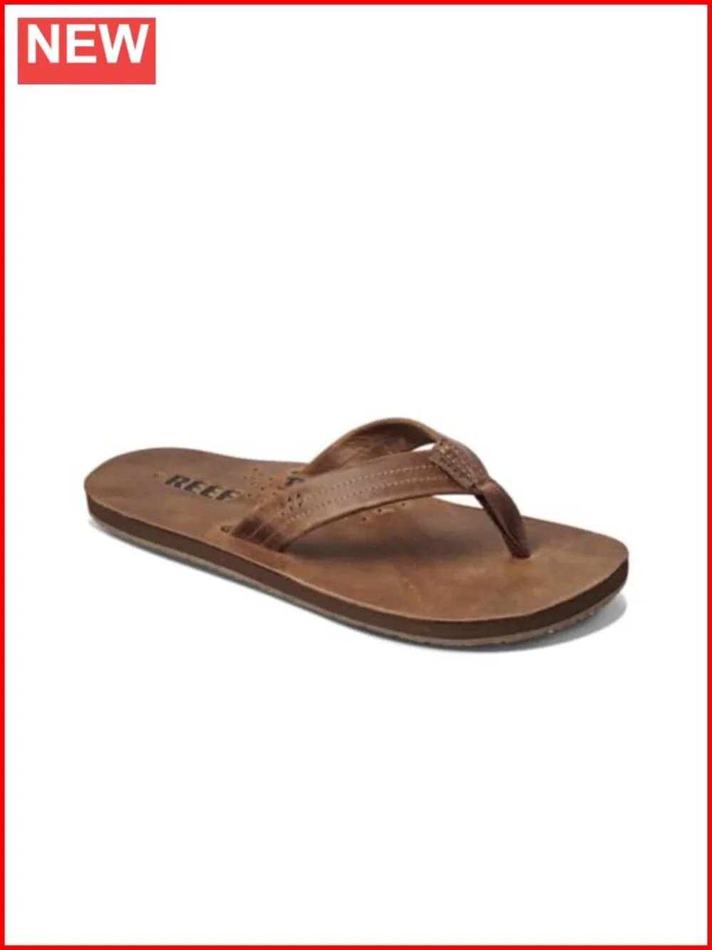 Full Grain Leather Flip Flops with Bottle Opener Sole